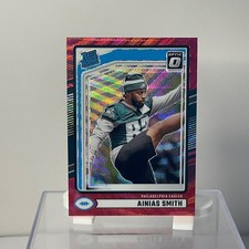 2024 Panini Donruss Optic- Ainias Smith (RC) Optic Preview Red Wave Prizm