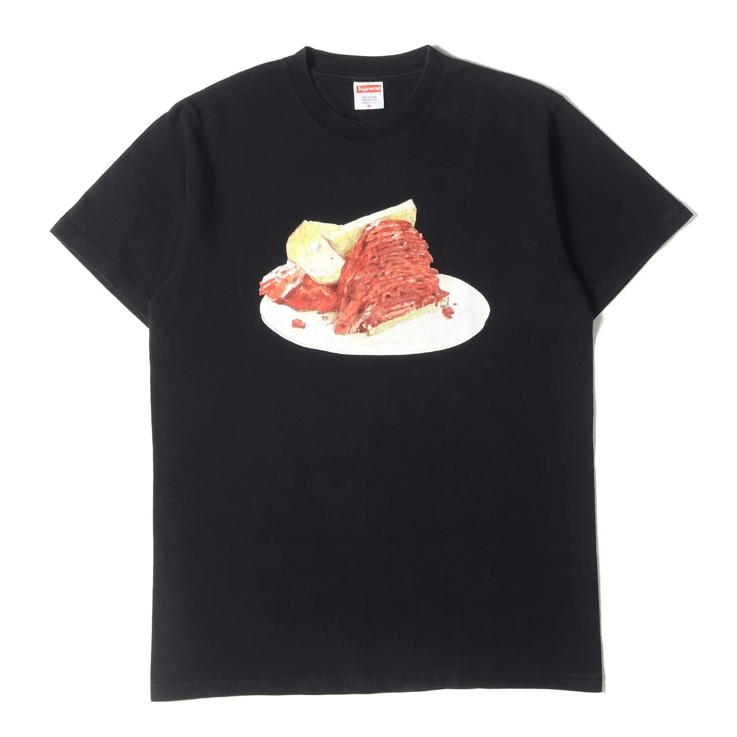 T shirt col rond Supreme Pastrami Beef bleu marine M coton