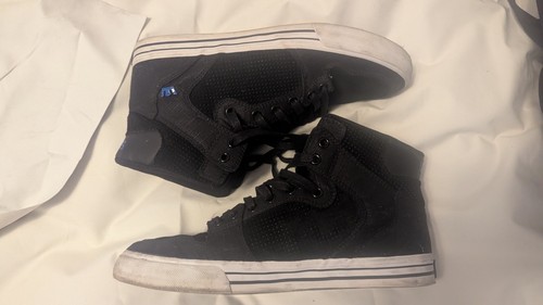 Used Supra Vaider Blue Sneakers High Top Skate Shoes Men's Sz 10.5