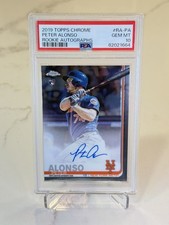 Peter Alonso - 2019 Topps Chrome Rookie Autographs #RA-PA Rookie RC PSA 10