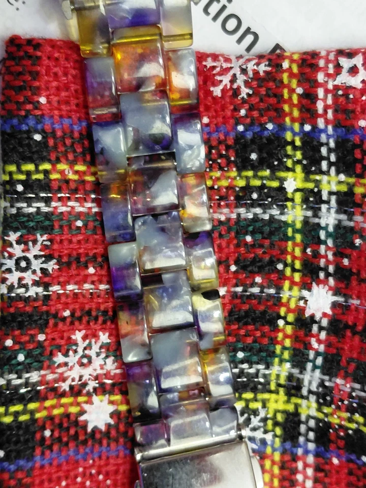 Resin  Blue Tortise Bracelet For Mens Samsung Galaxy - Image 3 of 4