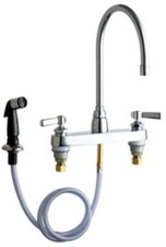 Chicago Faucets 1102-GN8AE3-369AB Deck-Mounted Manual Sink Faucet 8