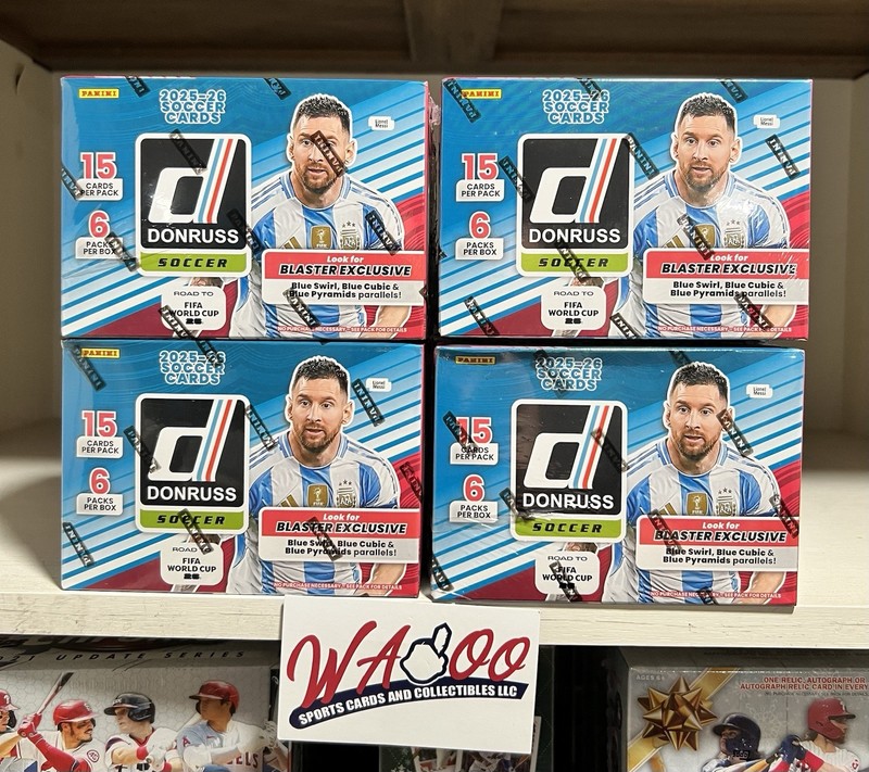 2025/26 Panini Donruss Road To FIFA World Cup 26 Soccer Blaster Box Lot Of 4x