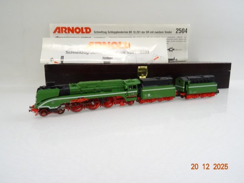 Arnold N 2504 Dampflok BR 18 201 der DR mit Doppel-Tender in OVP JL5316 | Zustand: Gebraucht