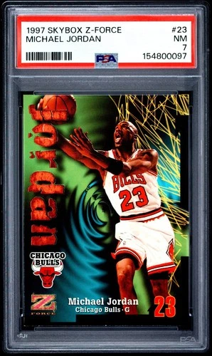 1997-98 Skybox Z-Force - Michael Jordan #23 PSA 7 HOF Bulls