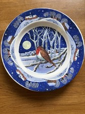Emma Bridgewater Winter Animals by Night Robin 8.5 Plate Brand New 1st