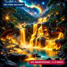 Waterfall Diamond Art Kits for Adults, 5D Landscape Diamond Painting Kits for Ad
