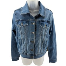 JUST USA Medium Wash Classic Fit Denim Trucke...