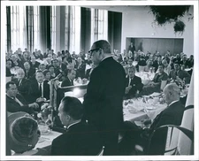 1961 Photo Luis Munoy Marin Business Men Women Dinner Political Leaders 8X10
