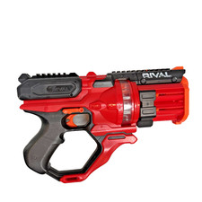 Nerf Rival Roundhouse XX-1500 Red Blaster Clear Rotating Chamber EUC Tested