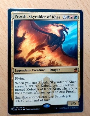Magic: Prossh, Himmelsjäger von Kher, Skyraider of Kher, English, Drache, Mythic