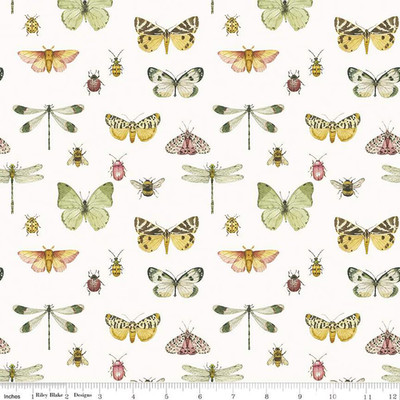 Fat Quarter Riley Blake ''Love Me More'' Flutter Cloud Butterflies Quilt Cotton