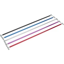 25-1/2 Inch Aluminum Throttle Linkage, 1/4 Inch Rod Ends, Black