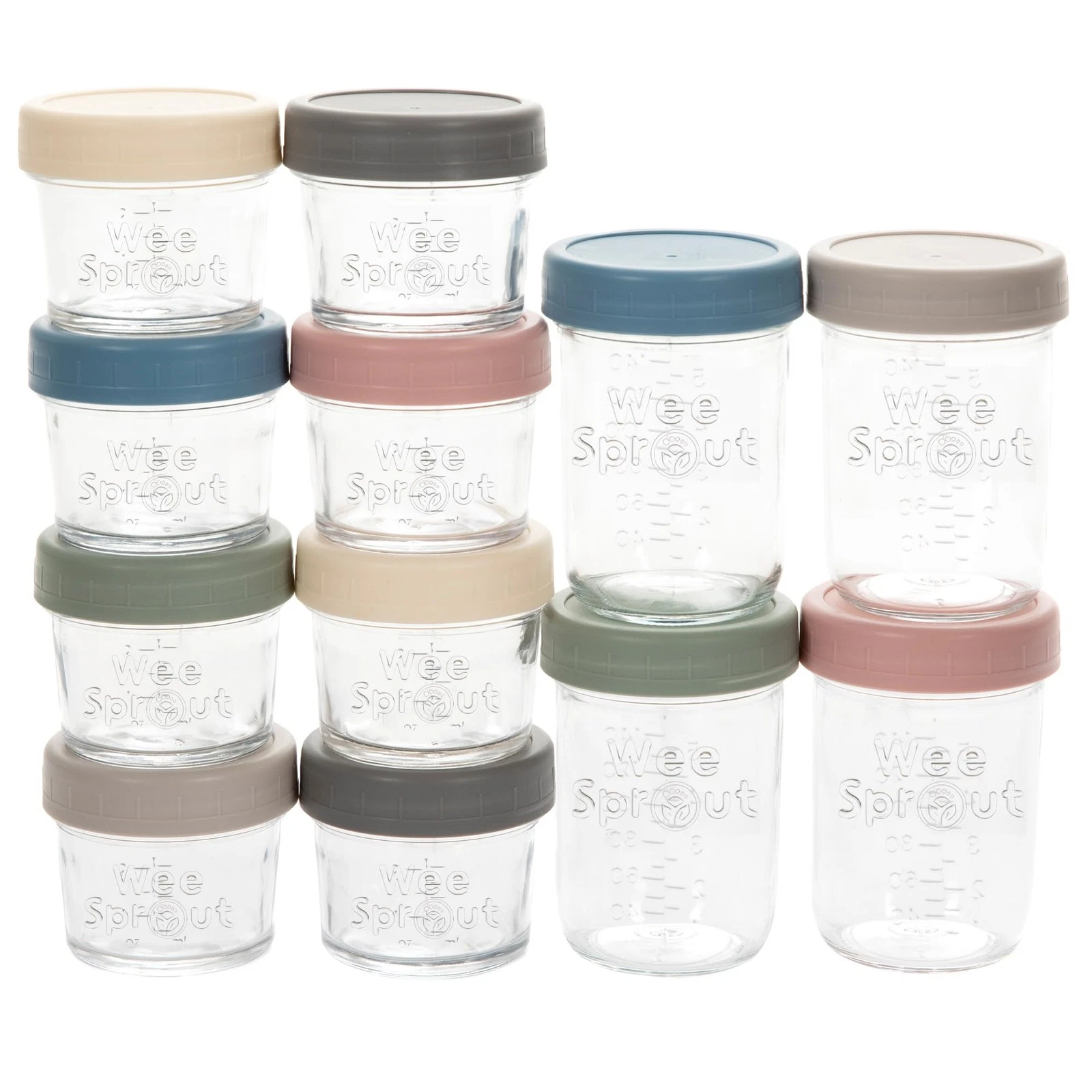 WeeSprout Baby Food Storage Jars 12 Pack 4/8 oz Microwave & Freezer Safe
Opens in a new window or ta