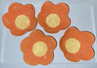 🌼 Orange & Yellow 4 Flower Bowl Lot New Cereal  NWT Candy Dish Set Summer — photo 1