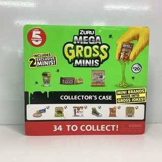 Zuru Mega Gross Minis collector's case with 34 Mini's Complete CV#612