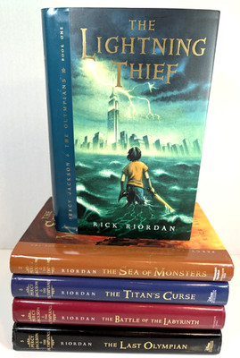 Complete Set PERCY JACKSON and THE OLYMPIANS by Rick Riordan 1Ed HC DJ Original