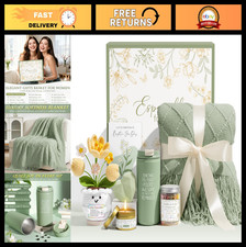 Self Care Gift Basket for Women  Get Well Soon Spa Package with Crochet Tulip F
