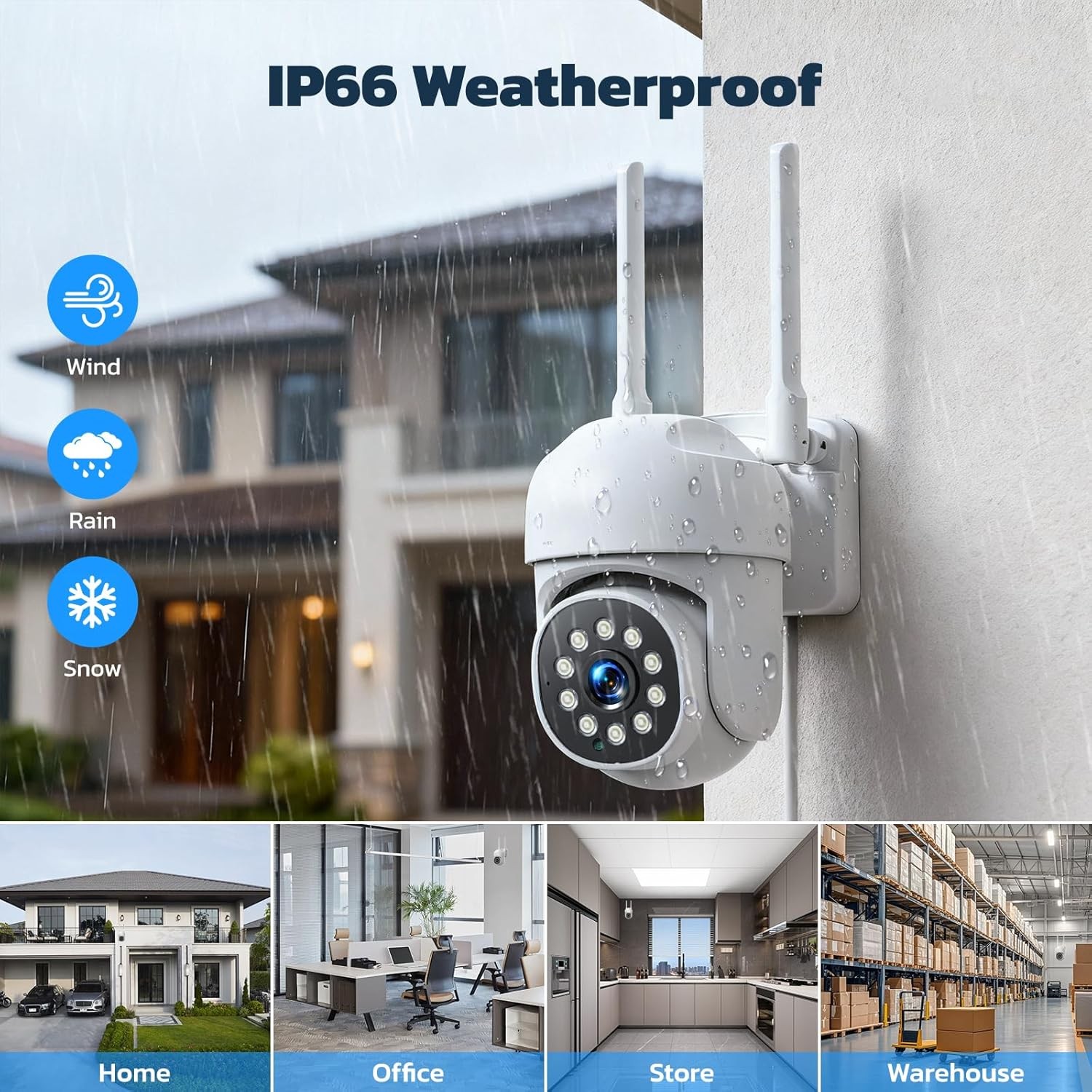 10CH WiFi-Pro 8 Cam-Kit Wireless Security Camera System Outdoor 2MP WiFi Camera