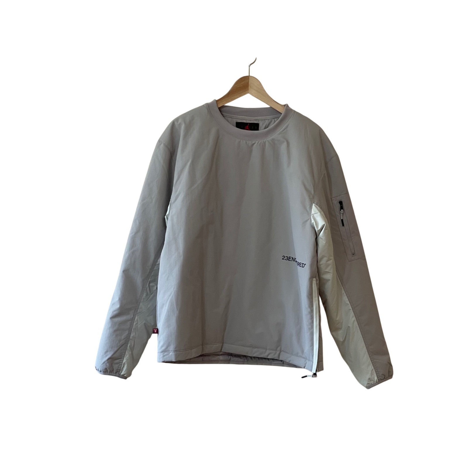 Jordan 23 Engineered Pullover Jacket Gray Nylon S… - image 2