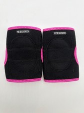 Adjustable Breathable Elbow Pads For Impact Protection - Pink Trim