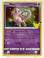 25th anniversary pokemon cards mew ex 014/025 (25th Promo JPN) ACE 10 You are purchasing a 2021 Pokemon Celebrations Mew Full Art PSA 8 25/25 Pokemon TCG - S8a 25th