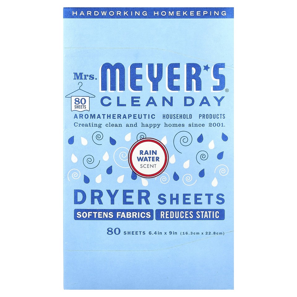 Dryer Sheets, Rain Water , 80 Sheets