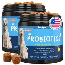 Probiotics for Dogs, Dog Probiotics for Yeast, Itchy Skin and Itchy Ears, Dig...