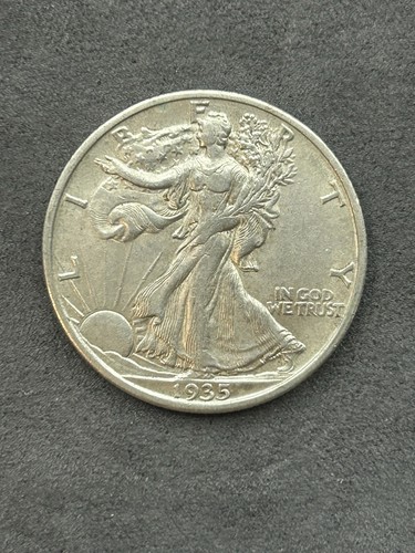 1935-S 50C Walking Liberty Silber Half Dollar vz schöne Prägung - Bild 15 von 18