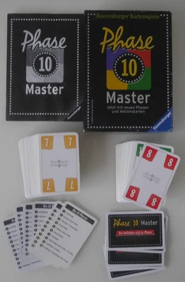 TOP Zustand: PHASE 10 MASTER! KARTENSPIEL! 100% VOLLSTÄNDIG! - Bild 1 von 4