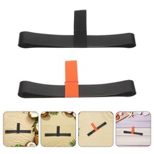 2pcs Black Rubber Diving Tank Cylinder Carrying Strap Hose Retainer Band Scuba