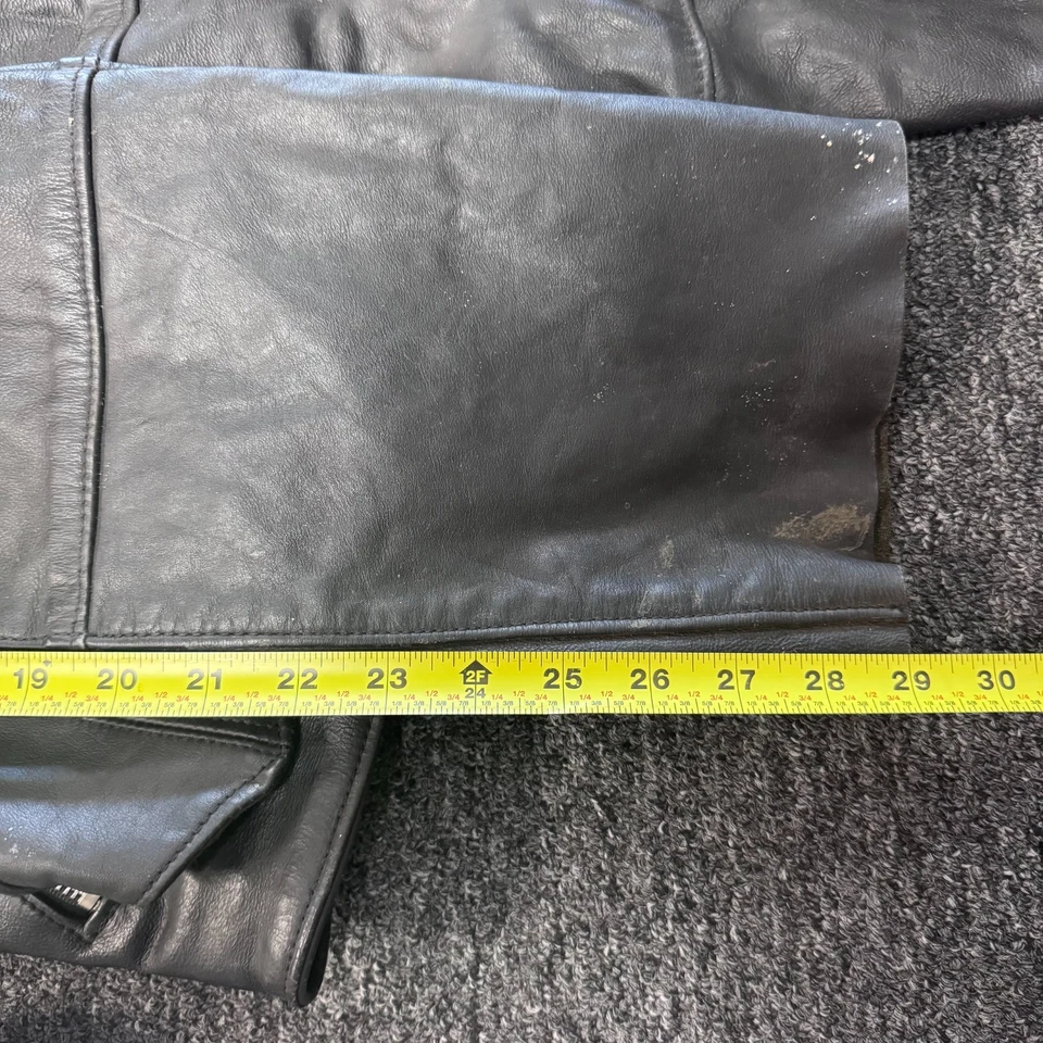 Conjunto de chaqueta, gorras y chaleco de moto de cuero Harley Davidson vintage para mujer talla M Foto 4 de 4