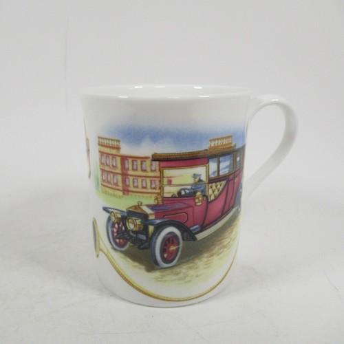 Mug Vintage Vehicles Royal Worcester Sports And Pastimes Collection Bone China - Picture 7 of 24