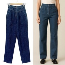 Vintage Union Gap High Rise Striped Denim Jeans Size 5 Junior NWT 100 Cotton