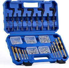 172Pc Metric Thread Repair Kit Helicoil Insert Drill Tap Set M5-M12