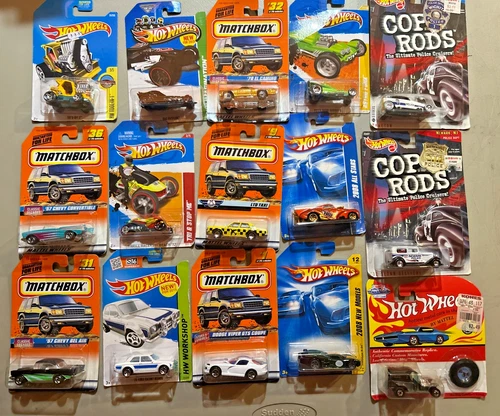 Lot Of 15 Hot Wheels & Matchbox NEW Cop Rods Vintage Collection free shipping