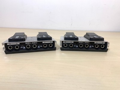 2x - Behringer Dual A/B Switch AB200 Stainless Steel Guitar Pedal