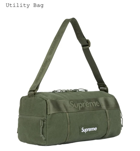 Sac utilitaire Supreme SS25 (vert olive) livraison rapide et gratuite