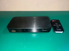 Rocketfish 4-Port HDMI Switch 4k Ultra HD HDR 18 Gbps Remote Control RF-G1501
