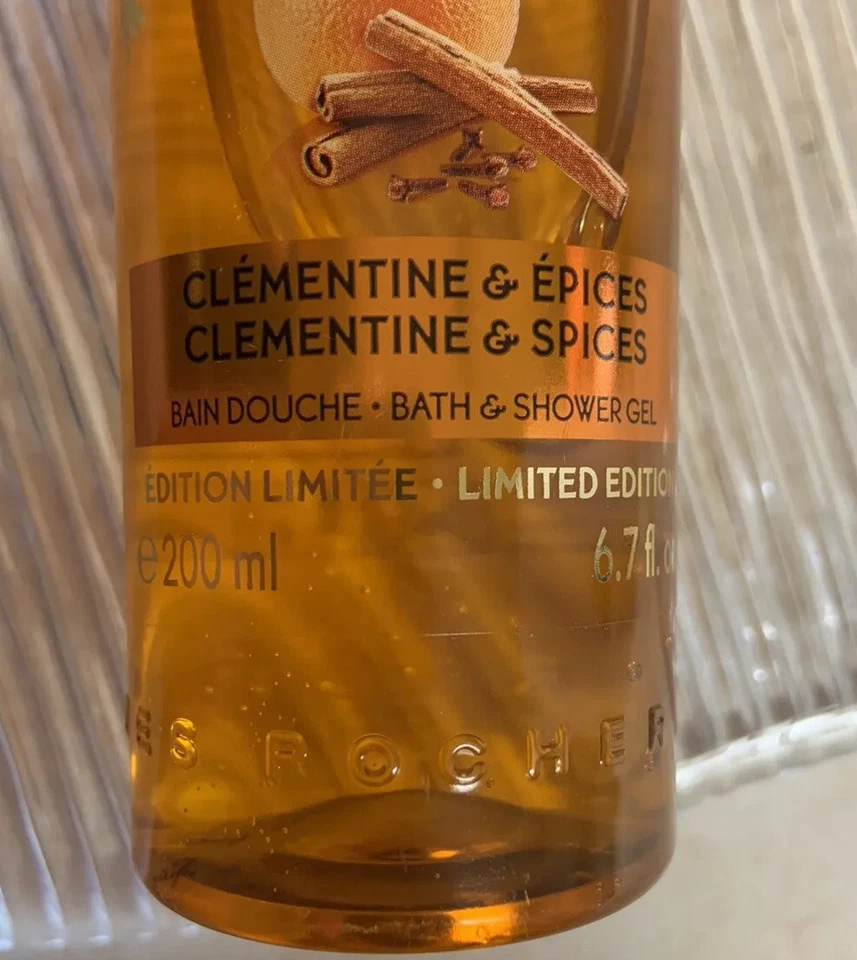 Yves Rocher Clementine & Spices Shower Gel Body Wash Perfumed 6.7 Oz Full Size - Image 3 of 4