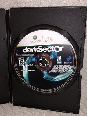 Xbox 360 Xbox Live Dark Sector, Rated M 17+, 2018, Video Game Disc in Case