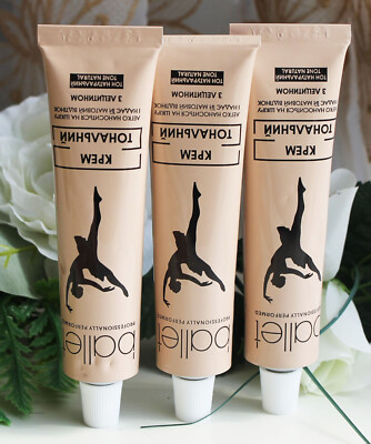 3x41g Ballet Make-up Grundierung Foundation Creme  mit Lecithin Naturfarbe Balet