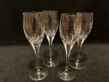 4 Atlantis Crystal Sleek, Modern Look Champagne Tulip Flutes , Clean Lines, Sara
