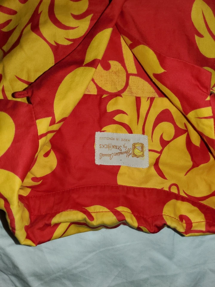 Camisa Hawaiana De Colección Informal Hawaiana Honolulu Por STAN HICKS Talla L Foto 3 de 4