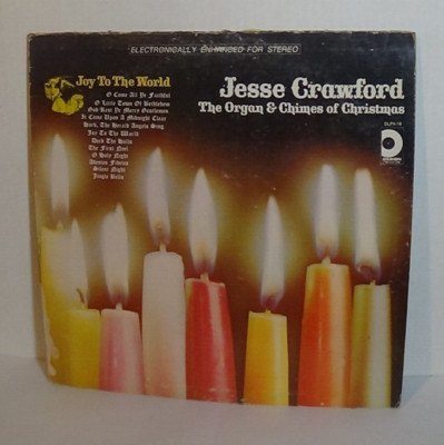Jesse Crawford Organ Chimes of Christmas Joy to the World 12'' Vinyl Record Album