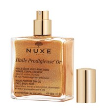 Aceite seco Nuxe Huile Prodigieuse o multiuso brillo dorado 100 ml 3,3 oz