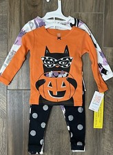 Carter's Just One You Halloween Cotton Pajamas 4 Pc Baby Girl Sz 12m NWT