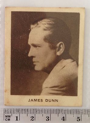 James Dunn Allens Steam Rollers 1934 Celebrity Trading Card (B83)