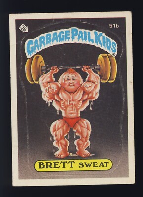 1985 GPK Garbage Pail Kids OS2 Original Series 2 Two Variation #51b Brett Sweat