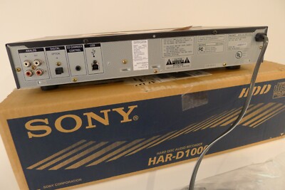 HAR-D1000　ハードディスクオーディオレコーダー SONY HAR-D1000 HARD DISC RECORDER & CD. | eBay